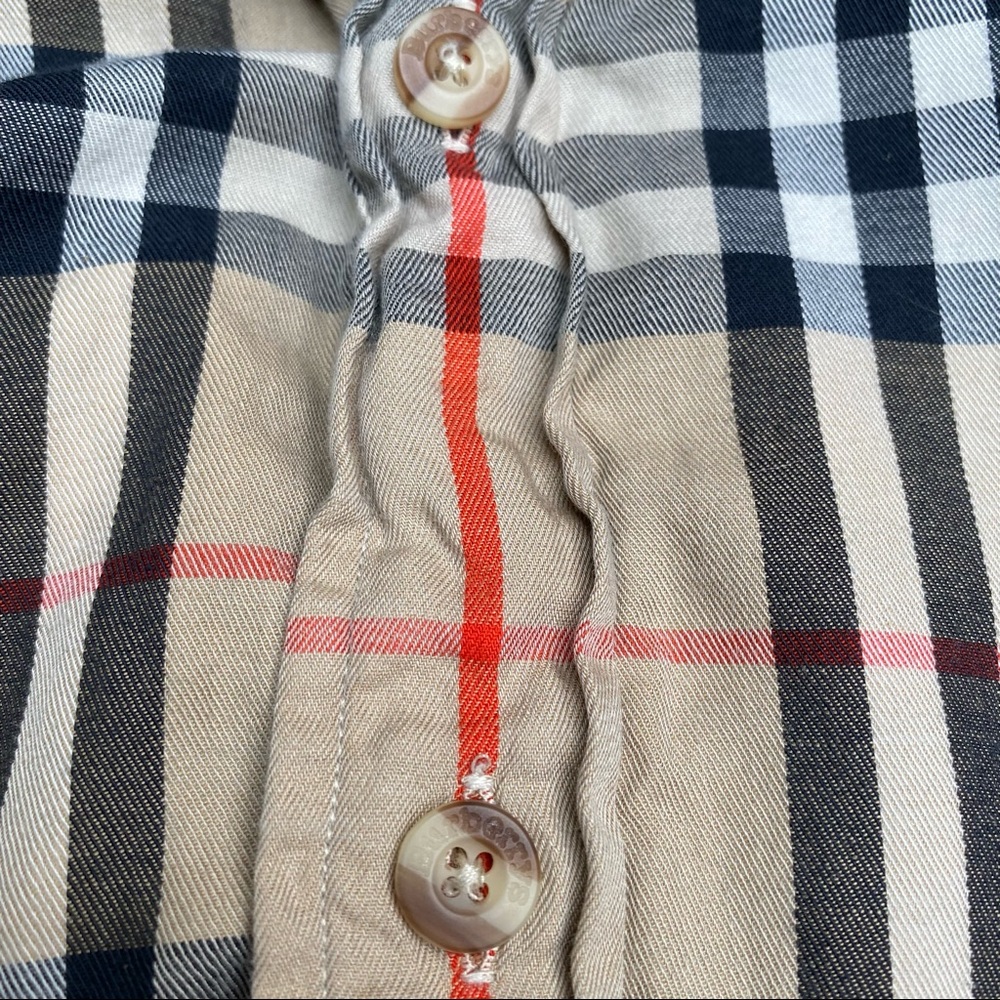 Vintage Burberry Nova Check Plaid Button Shirt - Picture 14 of 14